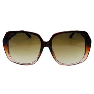 9325 | Brown Two Tone Square Ladies Sunglasses